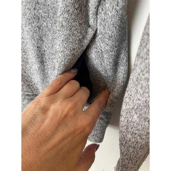 Vineyard Vines Gray Quarter Zip Sweater Fleece Shep Shirt Size M - Picture 8 of 10